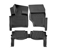 SCOUTT | 3D Tapis De Sol en Caoutchouc Premium Compatible avec Q7 (4L) 2005-2015 5pcs, Bord Haut, Noir, Antidérapant, Toutes Saisons