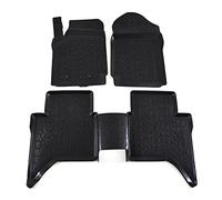 SCOUTT | 3D Tapis De Sol en Caoutchouc Premium Compatible avec Ranger T6 T7 Depuis 2012, Bord Haut, Noir, Antidérapant, Toutes Saisons