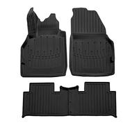 SCOUTT | 3D Tapis De Sol en Caoutchouc Premium Compatible avec Scenic II 2003-2009 4 pcs, Syst?me de Fixation, Bord Haut, Noir, Antidérapant, Facile ? Nettoyer, Toutes Saisons