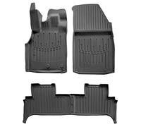 SCOUTT | 3D Tapis De Sol en Caoutchouc Premium Compatible avec Scenic III 2009-2016 4 pcs, Syst?me de Fixation, Bord Haut, Noir, Antidérapant, Facile ? Nettoyer, Toutes Saisons