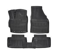 SCOUTT | 3D Tapis De Sol en Caoutchouc Premium Compatible avec Yaris 4 (XP21) Depuis 2020 5pcs, Bord Haut, Noir, Antidérapant, Toutes Saisons