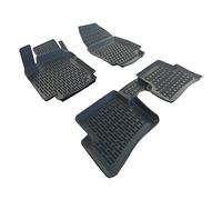 SCOUTT 3D Tapis de Sol en Caoutchouc sur Mesure pour Renault Clio 4 2013-2019 4-pcs, Premium, Bord Haut, Noir, Antidérapant, Toutes Saisons