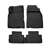 SCOUTT 3D Tapis de Sol en Caoutchouc sur Mesure pour Renault Kadjar Depuis 2015, Premium, Bord Haut, Noir, Antidérapant, Toutes Saisons