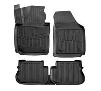 SCOUTT 3D Tapis de Sol en Caoutchouc sur Mesure pour Volkswagen Caddy 2003-2015, Premium, Bord Haut, Noir, Antidérapant, Toutes Saisons