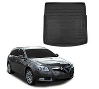 SCOUTT Tapis De Coffre sur Mesure pour Opel Insignia 2009-2016 Sportstourer/Break, Noir, Antidérapant, Bord Haut, Toutes Saisons