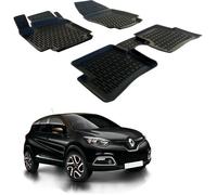 SCOUTT Tapis de sol 3D Renault Captur 2014-2019 - Caoutchouc Premium - Résistant à l'eau - Sur mesure