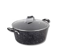 Scoville NEVERSTICK Marmite de 32 cm avec couvercle, grande casserole profonde antiadhésive, 8 L, adaptée à toutes les plaques de cuisson, y compris l'induction, parfaite pour la cuisson par lots,