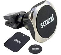 scozzi Support Téléphone Voiture Aimanté Magnetique Aimant Smartphone Universel p.e. Compatible avec Samsung S24 S23 S22 S21 S20 A55 A54 A53 pour iPhone 15 14 13 12 11 XR FE Plus Ultra Mini Lite Pro