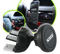 scozzi Support Téléphone Voiture Magnétique Lecteur Fente CD Aimant p.e. Compatible avec Samsung S25 S24 S23 A56 A55 A36 A26 pour iPhone 17 16 15 14 13 FE Plus Ultra Lite Pro