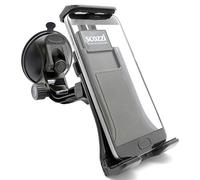 scozzi Support Voiture Pare-Brise Téléphone Portable Smartphone Universel PE Compatible avec Samsung S24 S23 S22 S21 S20 A55 A54 A53 A25 pour iPhone 15 14 13 12 11 XR FE Plus Ultra Max Mini Lite Pro