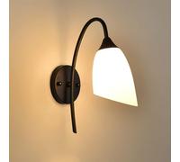 Scpantkend Industrial Wall Lamp, Creative Flower with Drooping Head Wall Mounted Lighting Fixture Black Bedroom Wall Lights Modern E27 Wall Sconce for Bedsides, Hallway, Living Room
