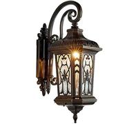 Scpantkend IP65 Waterproof Wall Lamp Patio Light Gate Entrance Garden Villa Terrace Door Post Outdoor Wall Light Retro Outdoor Wall Sconces Balcony Exterior Wall E27 Lighting Fixtures