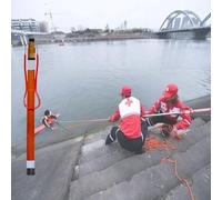 Scpantkend Rescue Pole Rod Load 120 KG, Telescopic Rescue Life Pole for Help Drowning Swimmer, High Visibility Swimming Pool Safety Pole for Lake/Boat/Beach(450cm/14.8ft)