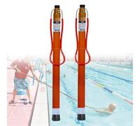 Scpantkend Yachts/Docks/Beach Special Rescue Hook Rod for Struggling Swimmers, 2pcs Telescopic Pool Lifeguard Pole 16 Feet 18 20 Ft, Emergency Life Preserving Saving Equipment(4.5m/14.8ft-4 Section)