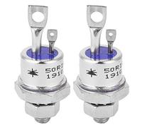 SCR Thyristor, 50RIA120 50A 1200V Type de redresseur de thyristor à boulon, pour circuit de convéteurs Circuit de commande de moteur à alimentation par batterie (2 pièces)