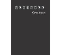SCRABBLE Carnet de score: Carnet suivi de score Scrabble / Cadeau parfait pour les amateurs de Scrabble / Format A5 130 pages