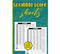 Scrabble Score sheet: Scrabble Score Keeper | Scrabble Game Score sheets for 2-4 players | scrabble score sheets 6"x 9" small size | 110 score pages | ... sheets for adults and kids | Score Cards