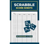 Scrabble Score Sheets: Word Score Tracker | Family Game Night Journal | Game Record Log Book | 100 Scorekeeping Pages