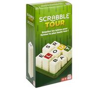 Mattel Games - Scrabble Tour, Jeu de société et de Lettres, Version française, GCW08, Multicolore