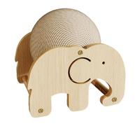 SCRACKER INTERATIVE Solid Wood - Cat Scratcher Toy - Wood Scratch Post - Cat Scratch Ball - Portable Rabbit Sisal Claw of Ball pour Kitty Chinchilla Bunnies