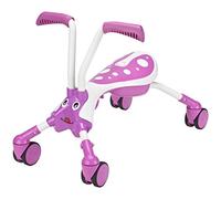 Scramblebug Bubblegum Rose|Premier Velo Bébé Draisienne pour les enfants 1-3 ans| Intérieur et Extérieur|Porteur à 4 roues sans pédales pliable en 3 clics | Garçons et Filles