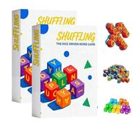 Scrambled Dice : Jeu de mots croisés et de dés - Nouveau jeu de plateau 2026, rapide et amusant, pour 1 à 5 joueurs. Un jeu de dés idéal pour les soirées entre adultes et en famille. (2*60Pcs)