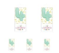 SCRAP COOKING 0554 Mini Bougie 4 Anniversaire en Paraffine H 3,5 cm coloris aléatoire (Lot de 5)