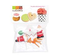 ScrapCooking Accessoires de Noël pour bûches 4 pièces 5012 Multicolore