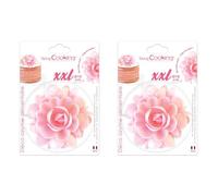 SCRAP COOKING Décoration Comestible, Fleur Azyme Rose, XXL, 42 g, 1 Unité (Lot de 2)