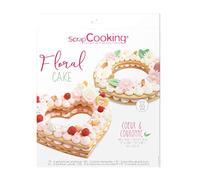 SCRAP COOKING Floral Cake 3916 Blanc