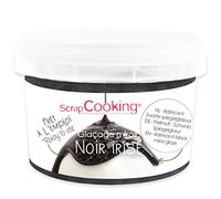 SCRAP COOKING Mix Glaçage Miroir Noir Irisé 300 g - Préparation Facile & Pratique, Desserts, Buches de Noël, Entremets, Mousses, Gâteaux - Cake Design - 4657, 300 g (Lot de 1)