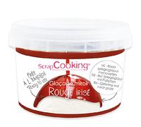 SCRAP COOKING - Mix Glaçage Miroir Rouge Irisé 300 g - Préparation Facile & Pratique - Ingrédient pour Pâtisseries, Desserts, Buches de Noël, Entremets, Mousses, Gâteaux - Cake Design - 4656
