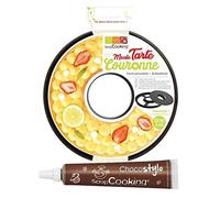 Moule à tarte couronne Ø 30 cm + 1 Stylo chocolat Multicolore G