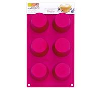 SCRAP COOKING Moule Multi Muffins Silicone Rose