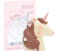 SCRAP COOKING - Moule Rigide Chocolat Licorne - Moule 3D Choco pour Créer Licornes en Chocolat - Accessoire Pâtisserie Qualité Professionnelle - 6755