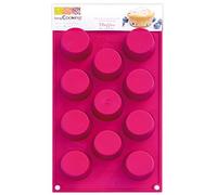 SCRAP COOKING Scrapcooking 3111 Multi 11 Petits Muffins Moule Silicone Rose 32 x 17,5 x 3 cm