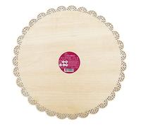 Support à gâteau rond dentelle en bois ø 29 cm G
