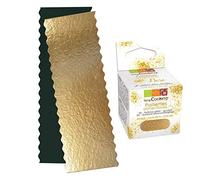 SCRAP COOKING Supports à Cakes & Bûches 30 x 10 cm + paillettes dorées