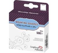 Scrapbook Adhesives® By 3 L Dévidoir Mount Square - 500 Pastilles Repositionnables - Blanc