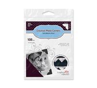 SCRAPBOOK ADHESIVES BY 3L Classic Style Photo Corners - Permanent Adhésive Taille Unique Noir (Lot de 6)