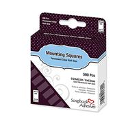 Scrapbook Adhesives by 3L Scrapbook Adhesives Mounting Squares, 500 pcs (0.24 x 0.5inch) Clear