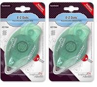 Scrapbook Adhesives DRAEGER PARIS 1886 Dévidoir Rechargeable E-Z Dots Repositionnables, Autre, Transparent, 9 x 16 x 2.5 cm (Lot de 2)