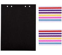 Scrapbook Black Papers 23.5 x 17.5 cm,20 Extra Refill Sheets Empty Photo Book for DIY Photo Album 26.5 x 19 cm,for Album 'Director B