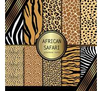 Scrapbook Paper: African Safari: Double Sided Craft Paper For Card Making, Origami & DIY Projects | Scrapbooking Paper Pad