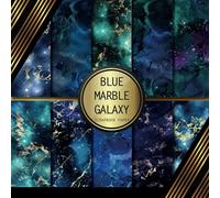Scrapbook Paper: Blue Marble Galaxy: Double Sided Craft Paper For Card Making, Origami & DIY Projects | Decorative Scrapbooking Paper Pad