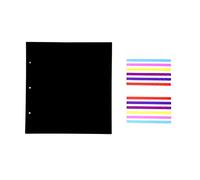 Scrapbook Papiers Noirs 25x23.5CM, 20pcs Feuilles de Recharge Supplémentaires Livre Photo Vide pour DIY Album Photo 26x26CM, pour l'album ‘Pissenlit A’