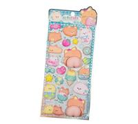 Scrapbook Sticker - 3D Cartoon-Themed Decorative Decals with Tactile Texture, Fun Journal and Craft Stickers for Laptops Water Bottles Guitars Suitcases Notebooks and Scrapbooking Enthusiasts