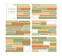 Scrapbook Sticker Livre exquis innovant anglais Planner Diy Sticker Sticker Decorative Stickers For Scrapbook Notebook Journal Journal Japanese Paper 20 Feuilles (Type 3)