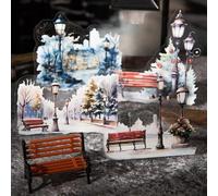 Scrapbooking Accessoires Stickers Kit pour Scrapbooking, 90 pièces Scrapbooking Stickers Set, Fleurs Journaling Stickers pour Junk Journaling, Painting, Planners (Street Lamps on Street Corners