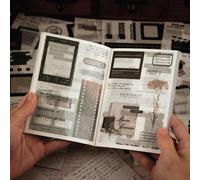 Scrapbooking Aufkleber, 40 Stück Sticker Sammelbuch Mit Selbstklebenden, Aktivität Sticker Album Für Diy Das Sammeln Von Aufklebern, Blanko Sticker Buch (Set-C)